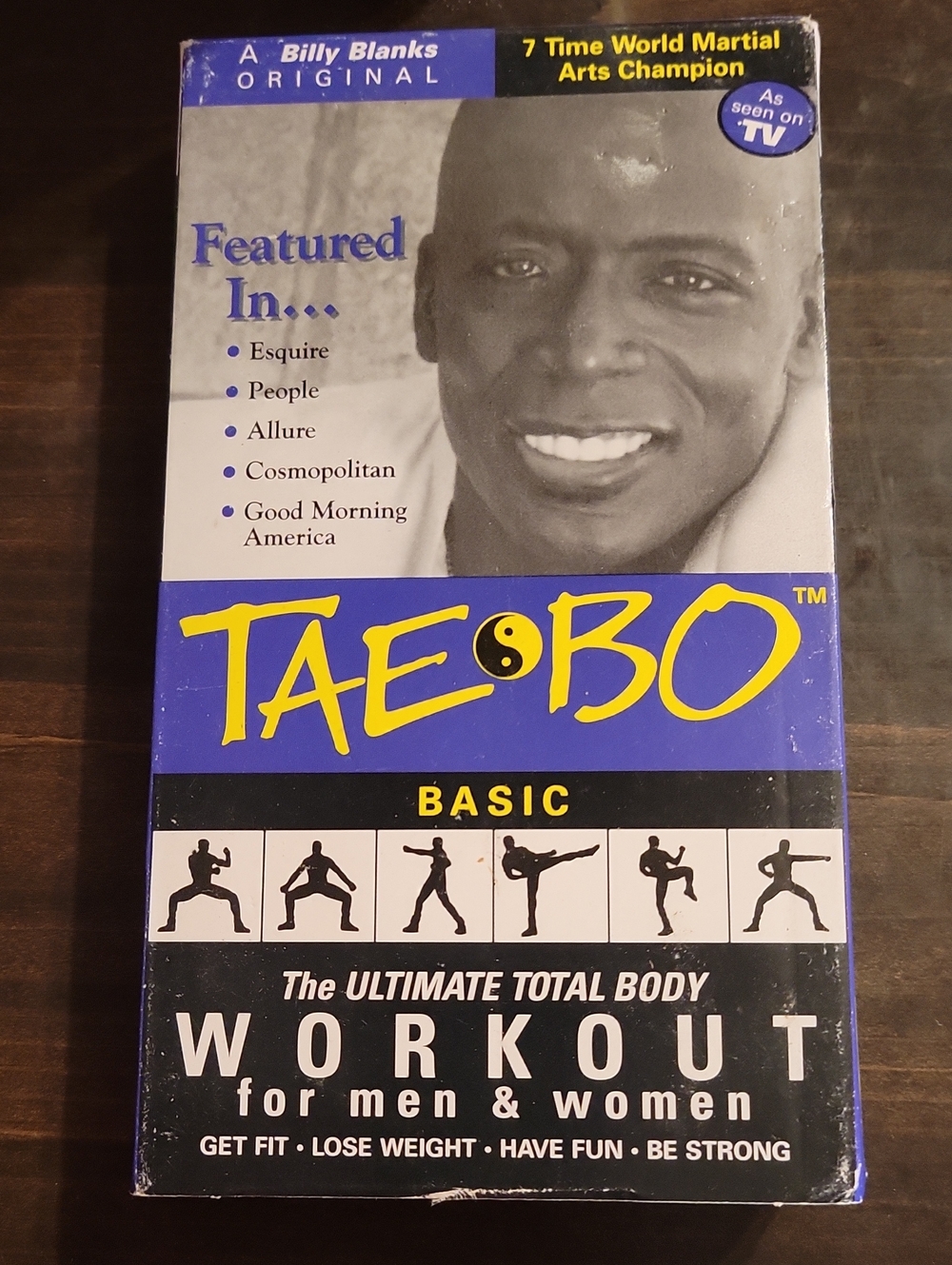Tae Bo Basic Workout VHS- Blue